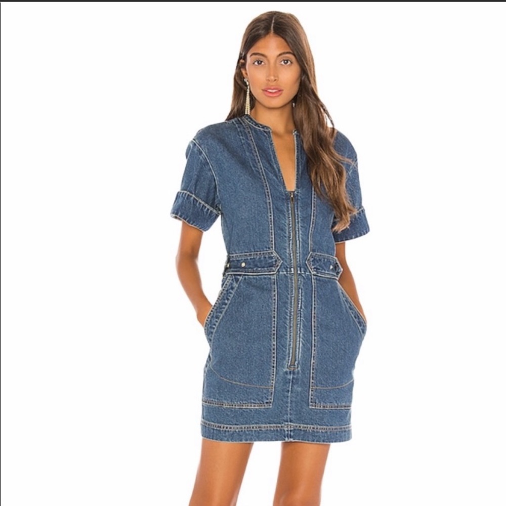Free People Dream on Denim MiniDress